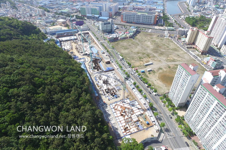 창원양덕 주택재개발(2.4구역) 공사현황 - 2021.05.09