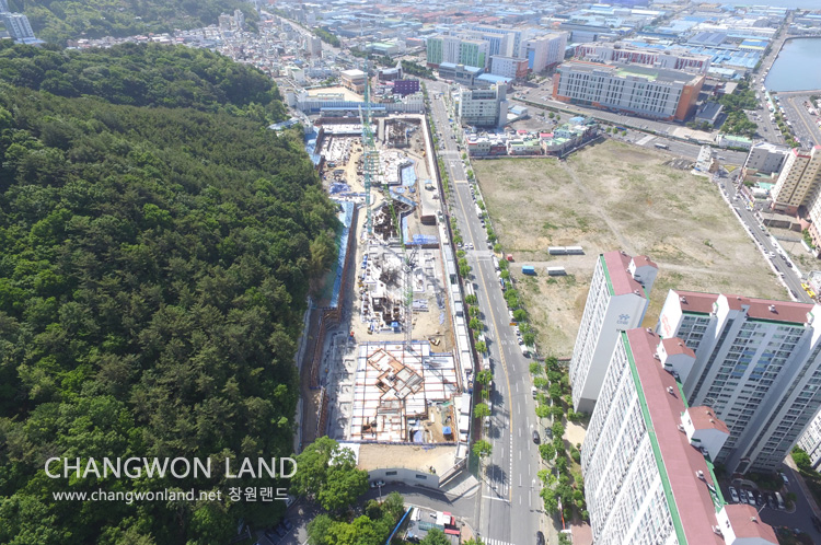 창원양덕 주택재개발 2구역 공사현황 - 2021.05.09